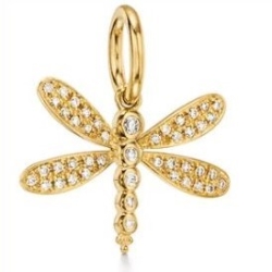 TEMPLE ST CLAIR DIAMOND DRAGON FLY PENDANT