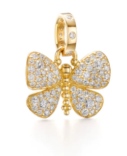 TEMPLE ST CLAIR SNOW BUTTERFLY DIAMOND PENDANT