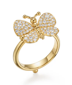TEMPLE ST CLAIR SNOW BUTTERFLY DIAMOND RING