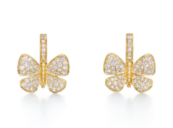 TEMPLE ST CLAIR SNOW BUTTERFLY DIAMOND EARRINGS