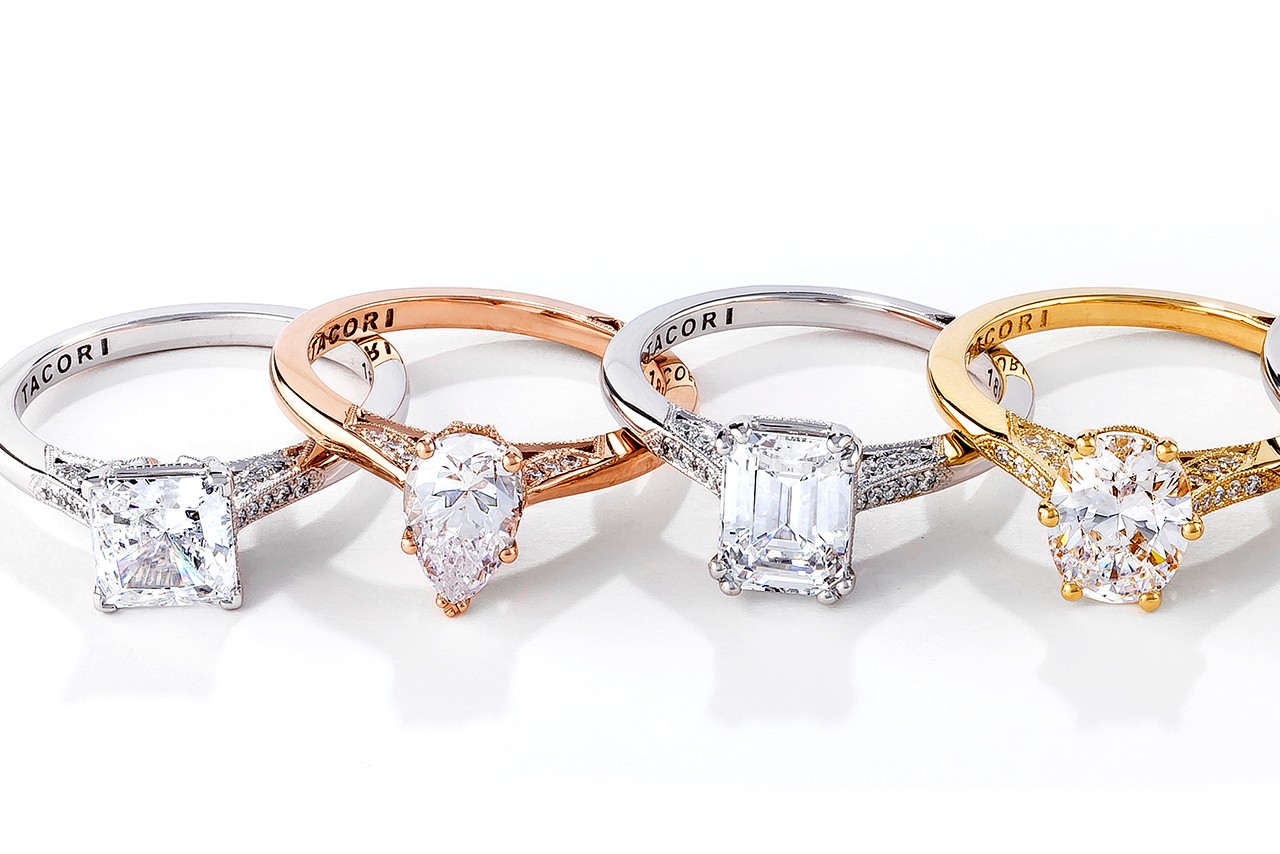 Four TACORI Engagement Rings Four TACORI Engagement Rings