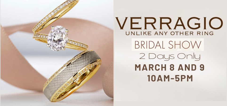 Verragio Bridal Show on March 8 and 9 at Adlers Jewelers