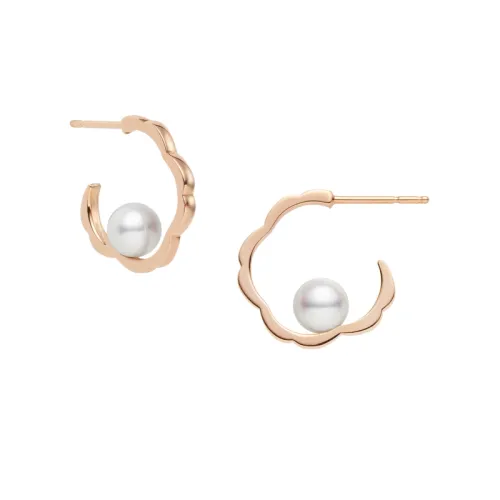 MIKIMOTO CHERRY BLOSSOM PEARL EARRINGS
